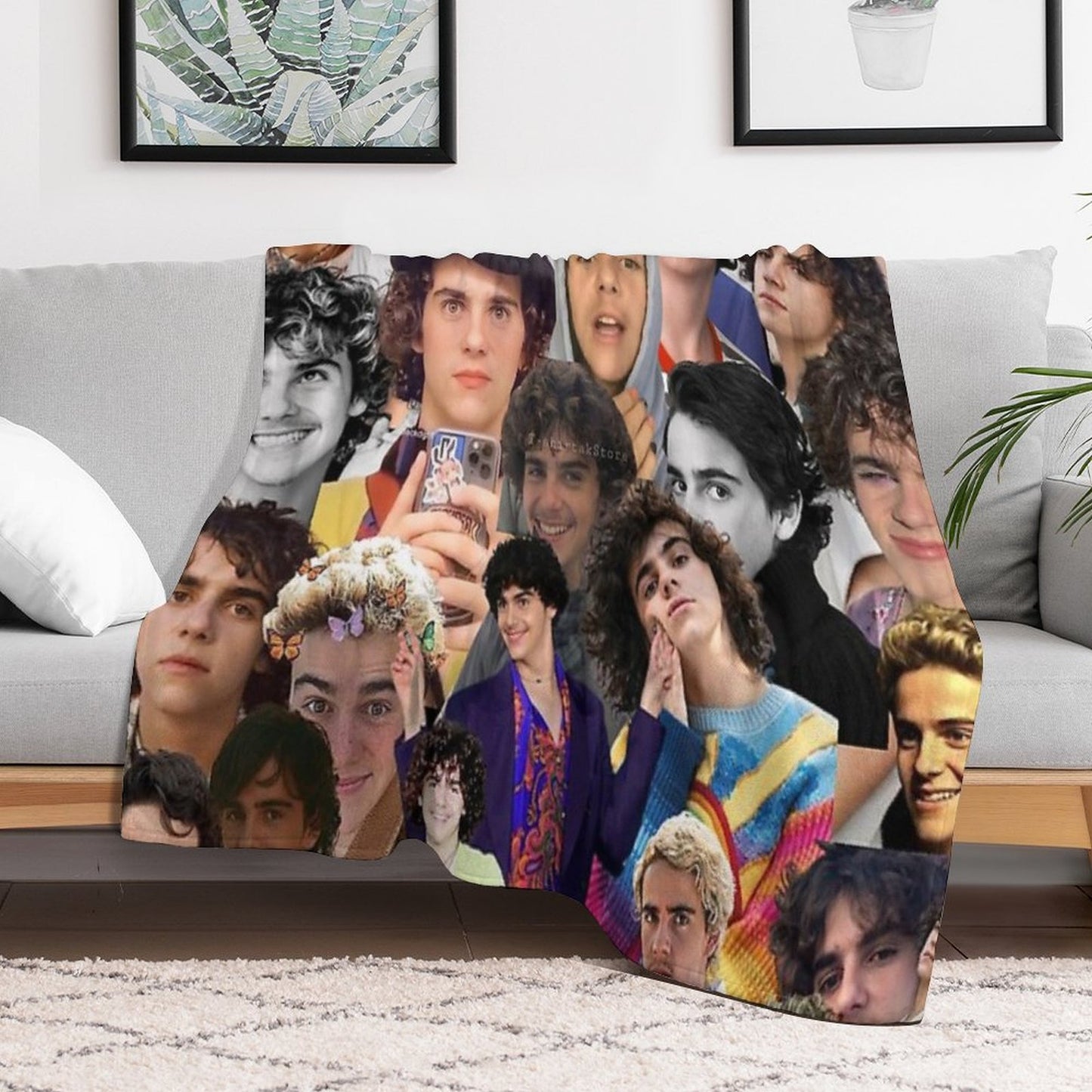 Jack Dylan Grazer Photo Collage Throw Blanket