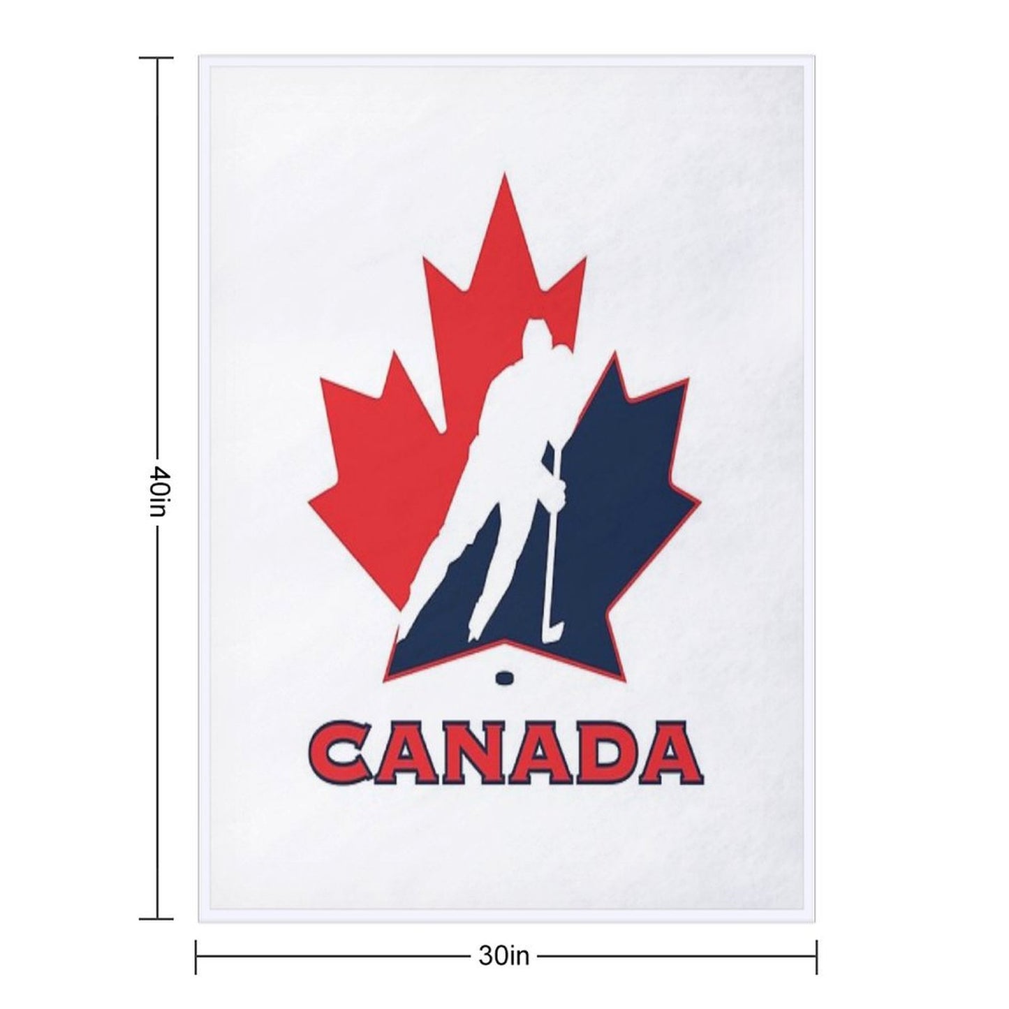 Hockey, Canada Throw Blanket