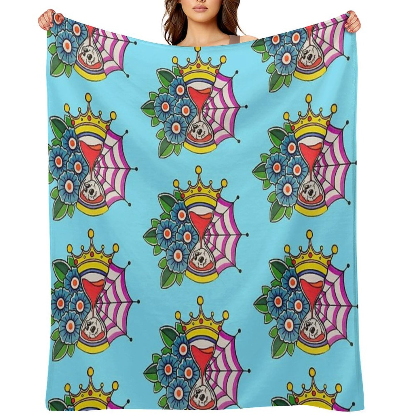 Time Is King Throw Blanket