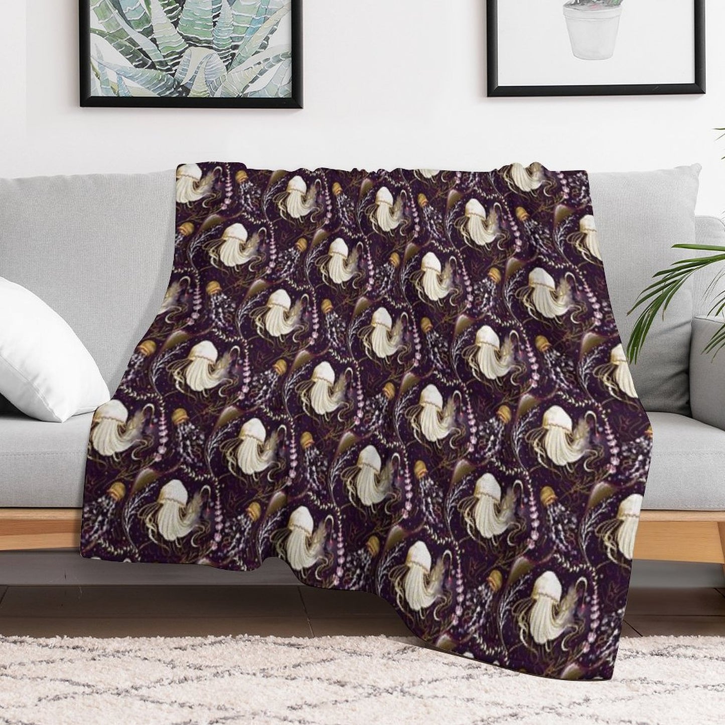 Jellyfish Throw Blanket