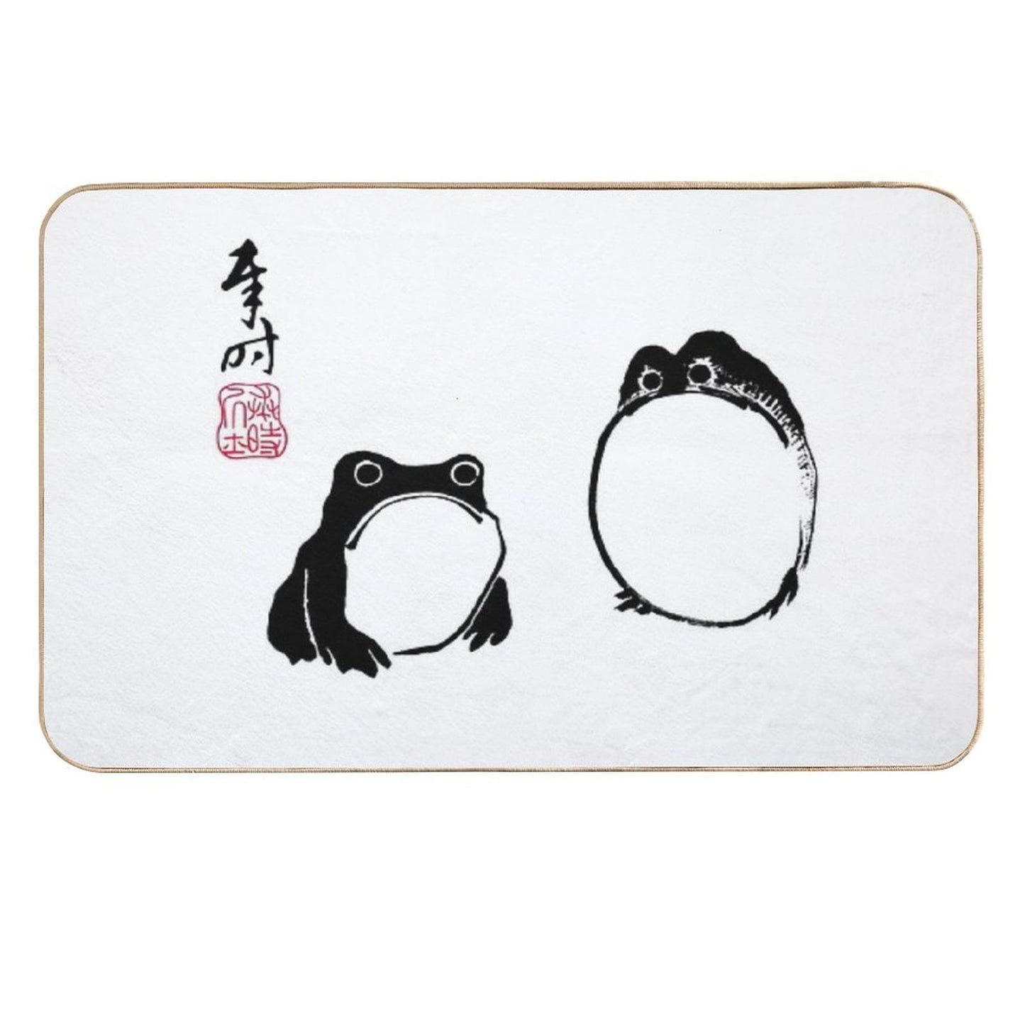 Matsumoto Hoji Frogs Dirt-Trapping Bath Mat