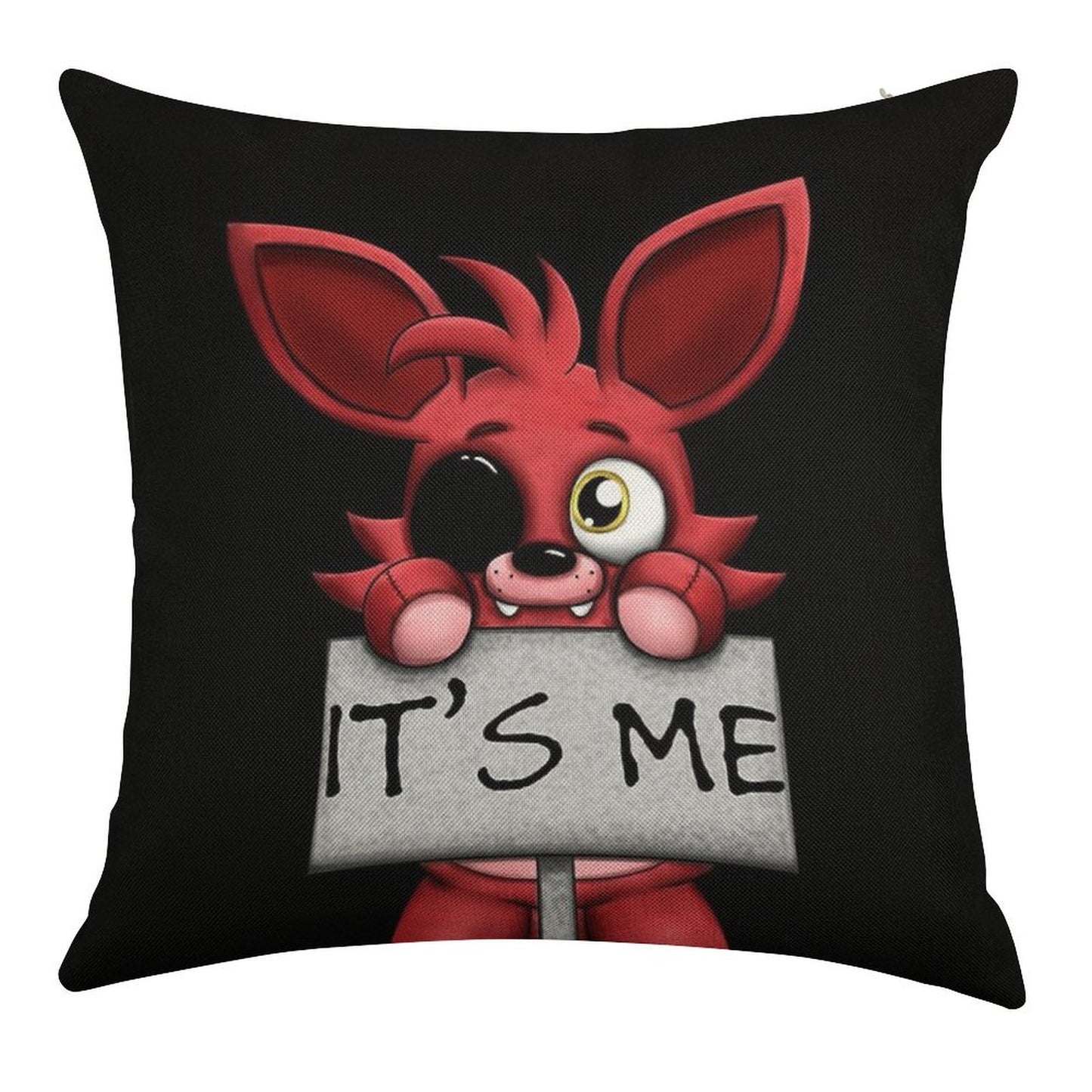 FNAF Plush Foxy Linen Throw Pillow Cover
