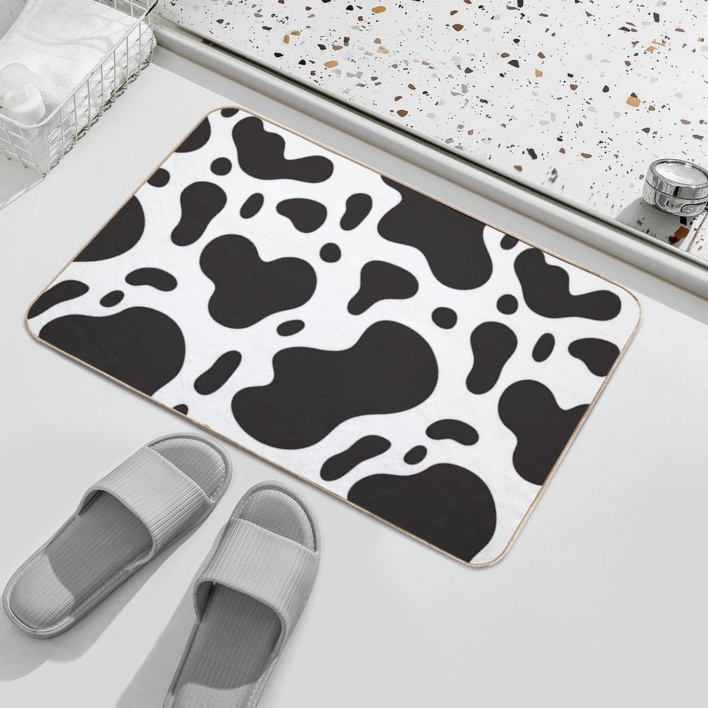 Cow Pattern Eco-Friendly Bath Mat
