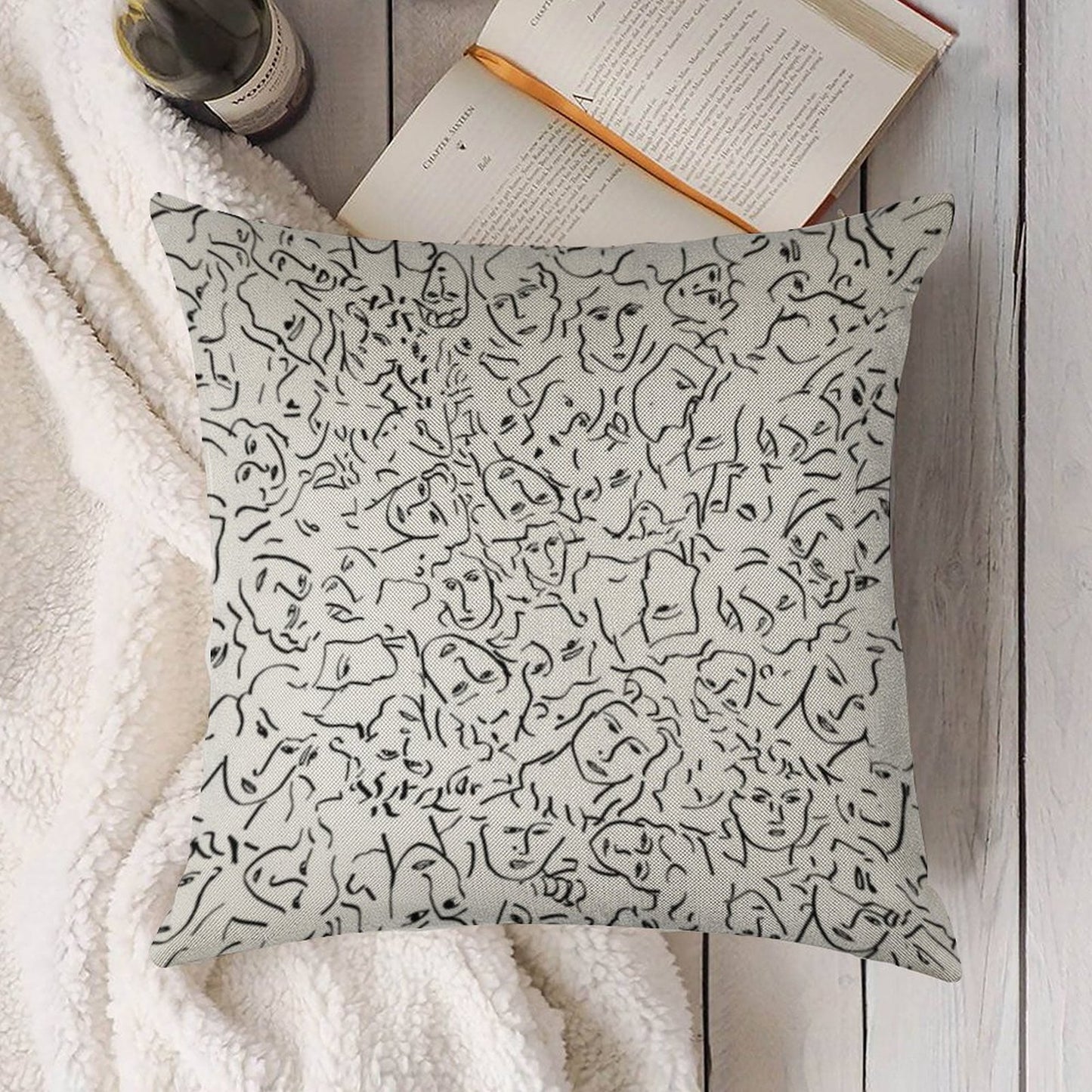 Elio's Face Shirt - Call Me By Your Name Linen Throw Pillow Cover