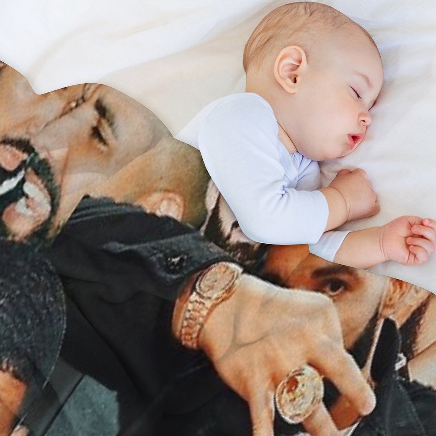 Drake Collage Throw Blanket