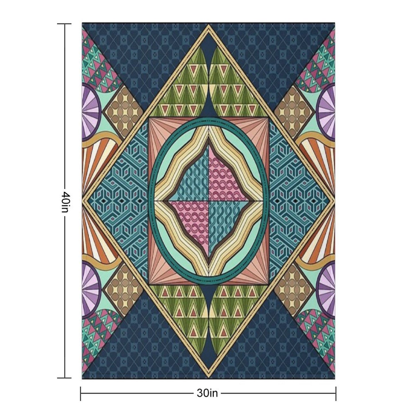 Vintage Pattern Throw Blanket