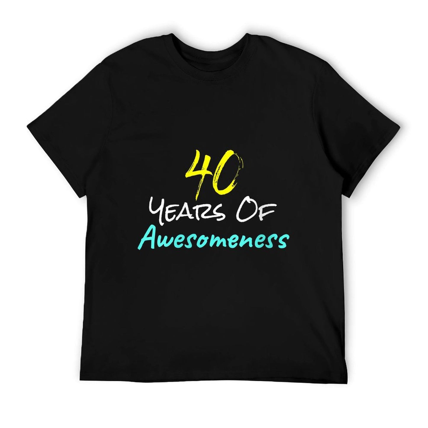 Womens 40 Years Of Awesomeness Happy 40th Birthday Gift Funny High-quality Stitching T-Shirt