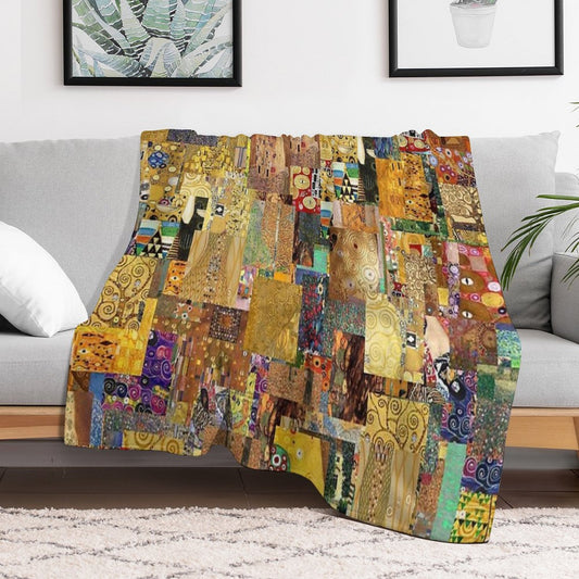 Gustav Klimt Throw Blanket