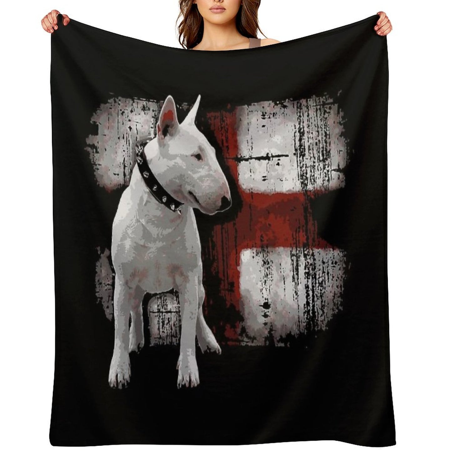 English Bullterrier Love Throw Blanket