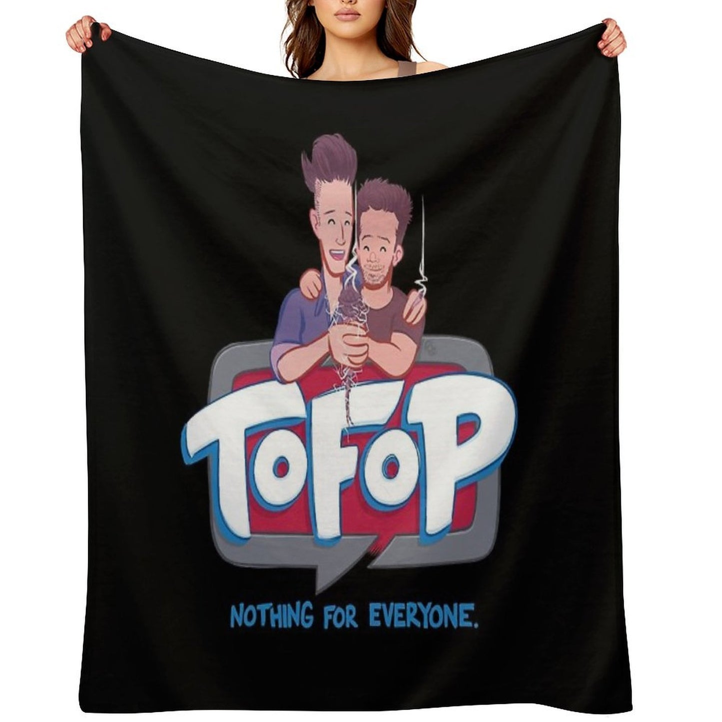 TOFOP- Toon Logo Throw Blanket