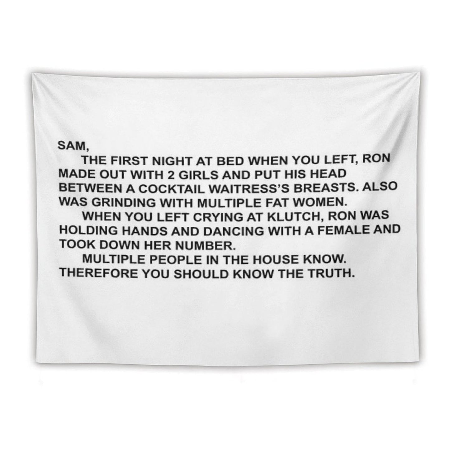 THE NOTE Tapestry