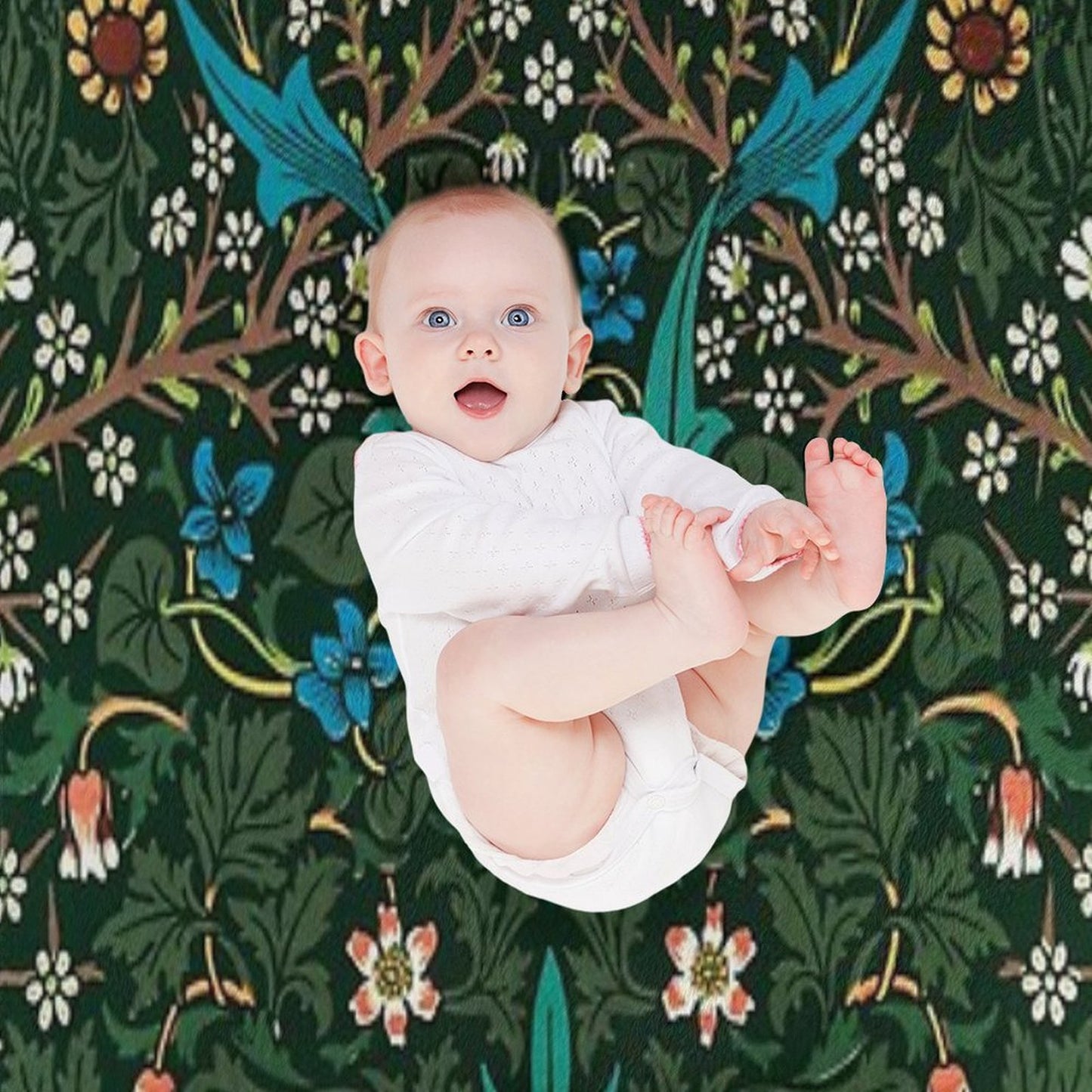 Blackthorn by William Morris, 1892 Throw Blanket