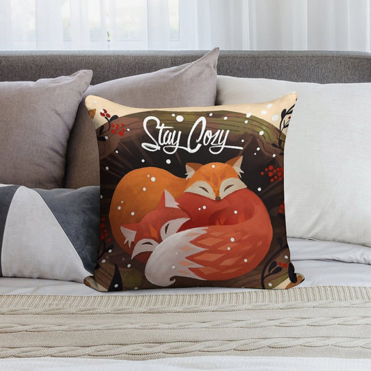 Stay Cozy Soft Hidden Zipper Throw Pillow