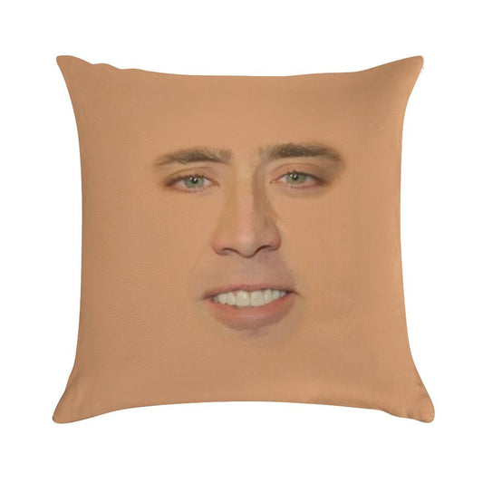 Nicolas Cage Full Face Soft Anti-Pilling Throw Pillow