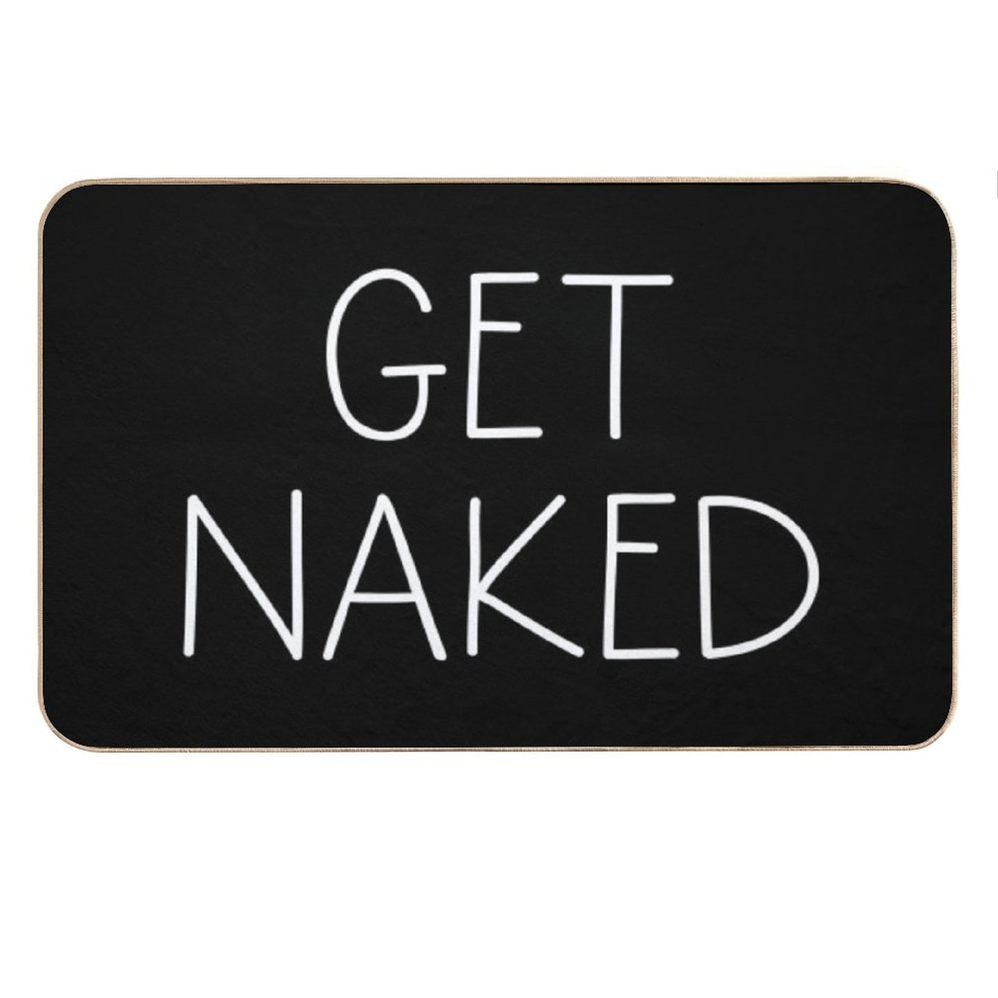 Get Naked Black Bath Mat