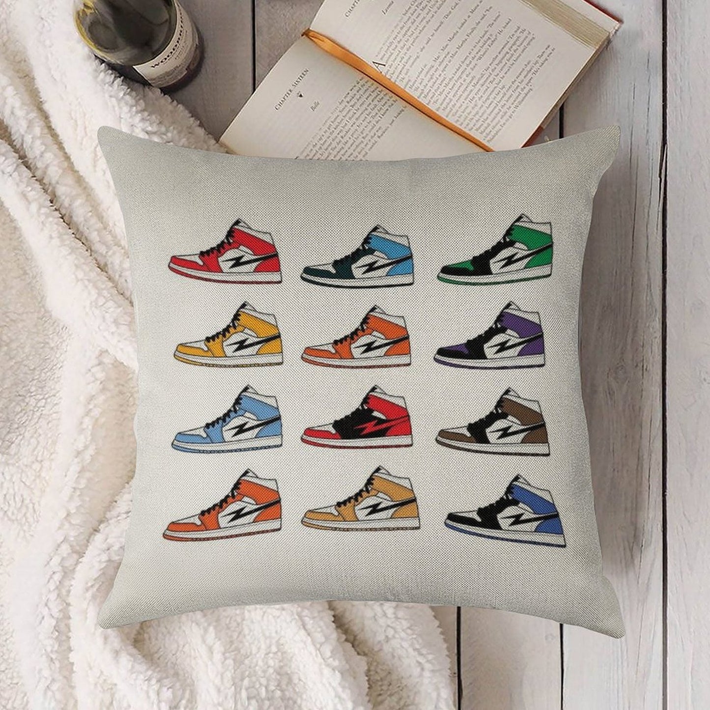Air Jordan I (1) Pack Linen Throw Pillow Cover