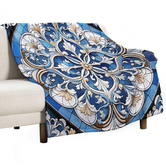 Portuguese Azulejos, Portugal, Lisbon, Beautiful Throw Blanket