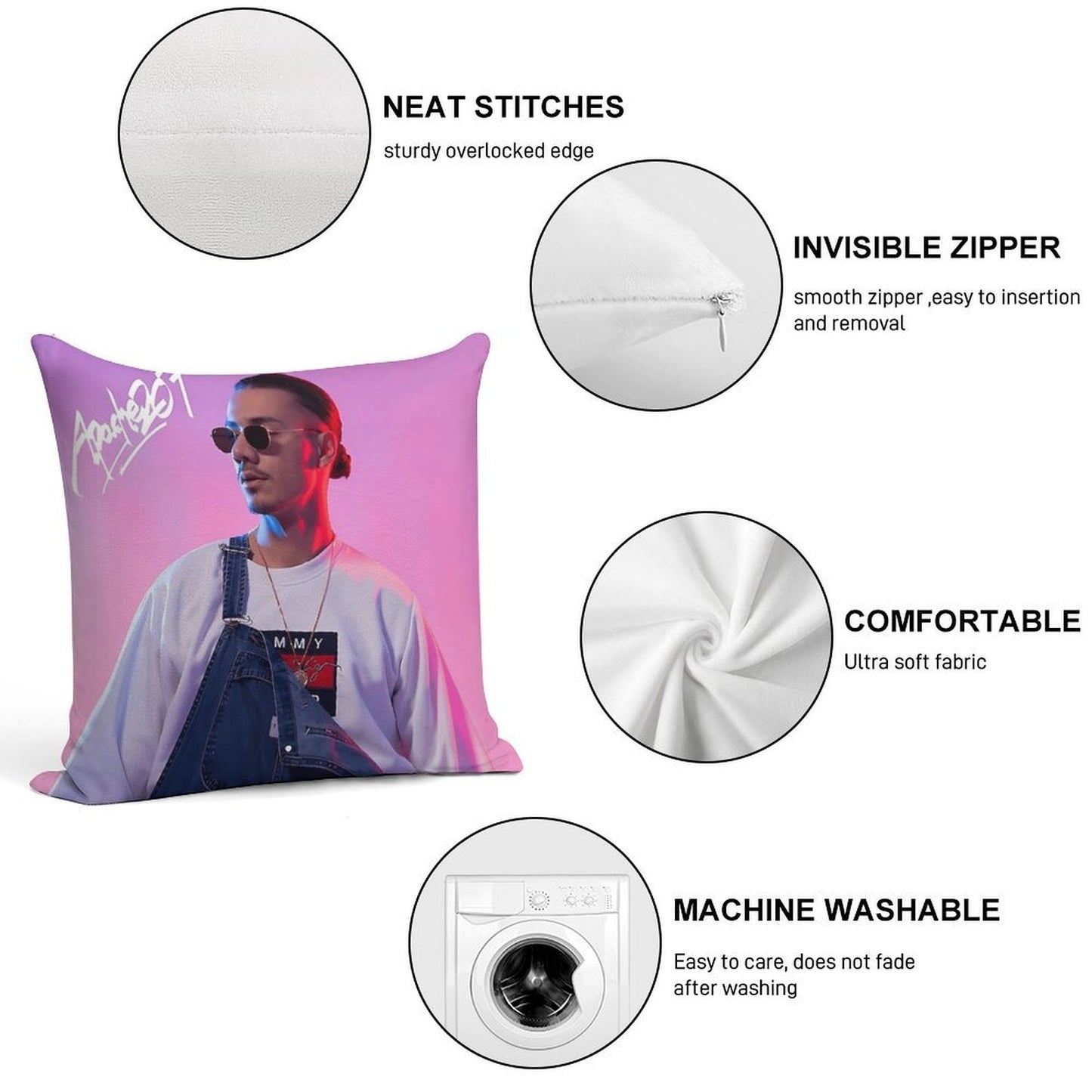 Apache Soft High-Density Material Throw Pillow