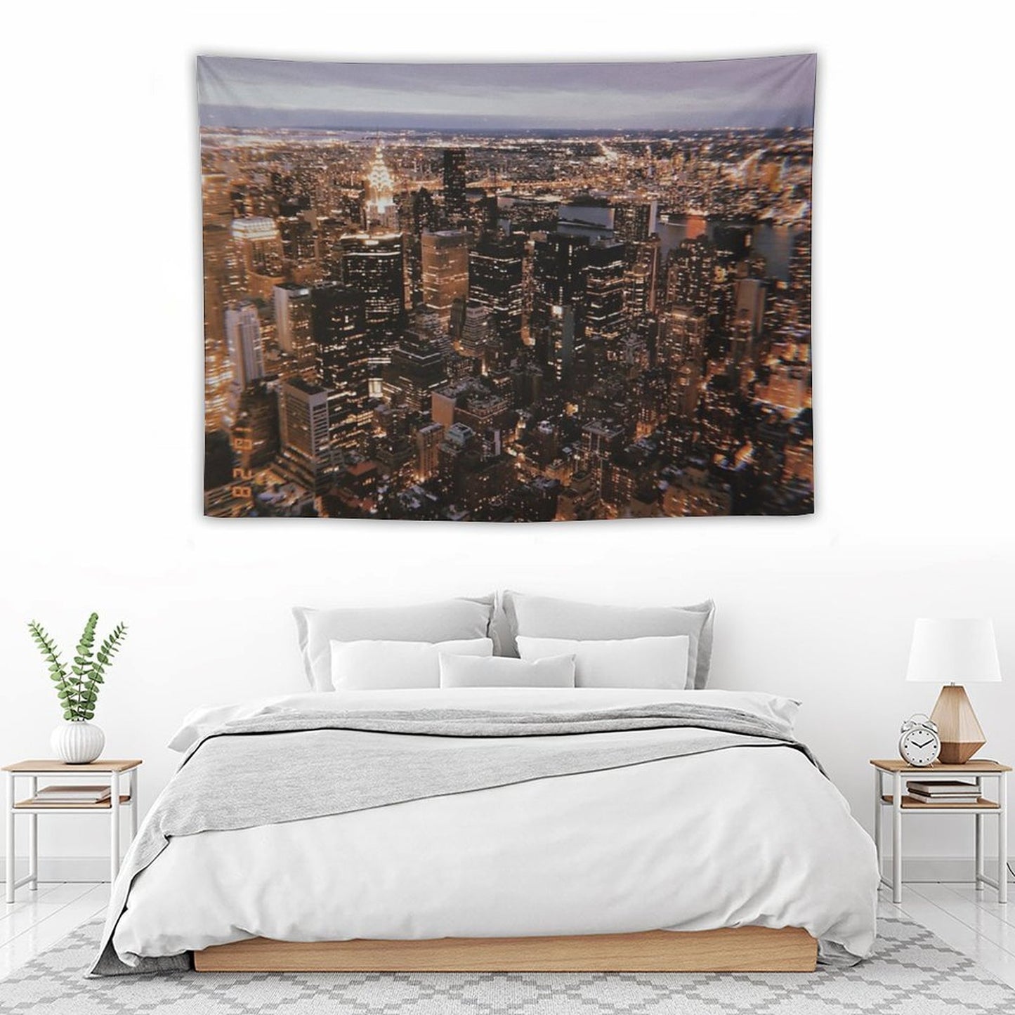 New York at Night Tapestry