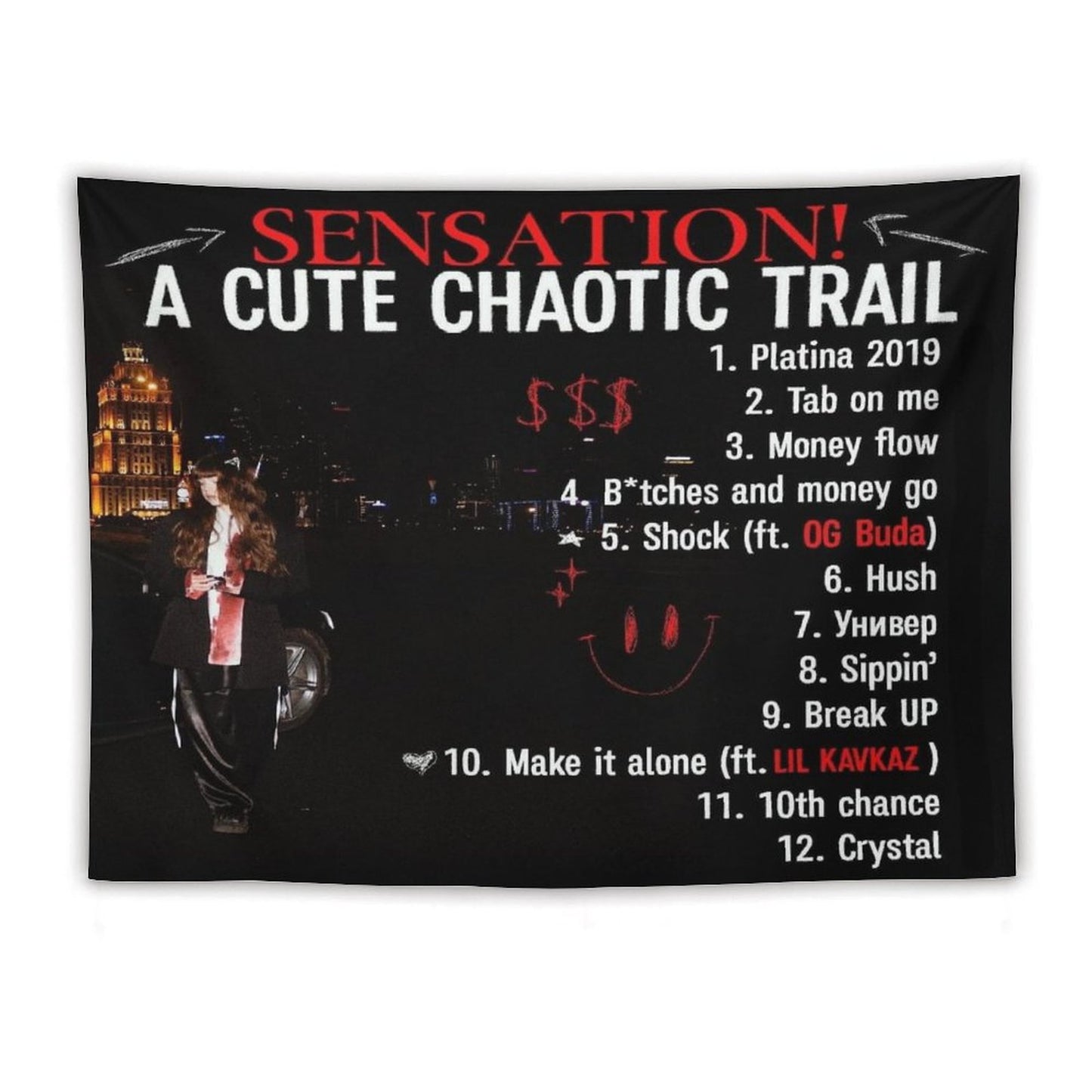 SENSATION! A Cute Chaotic Trail Tapestry