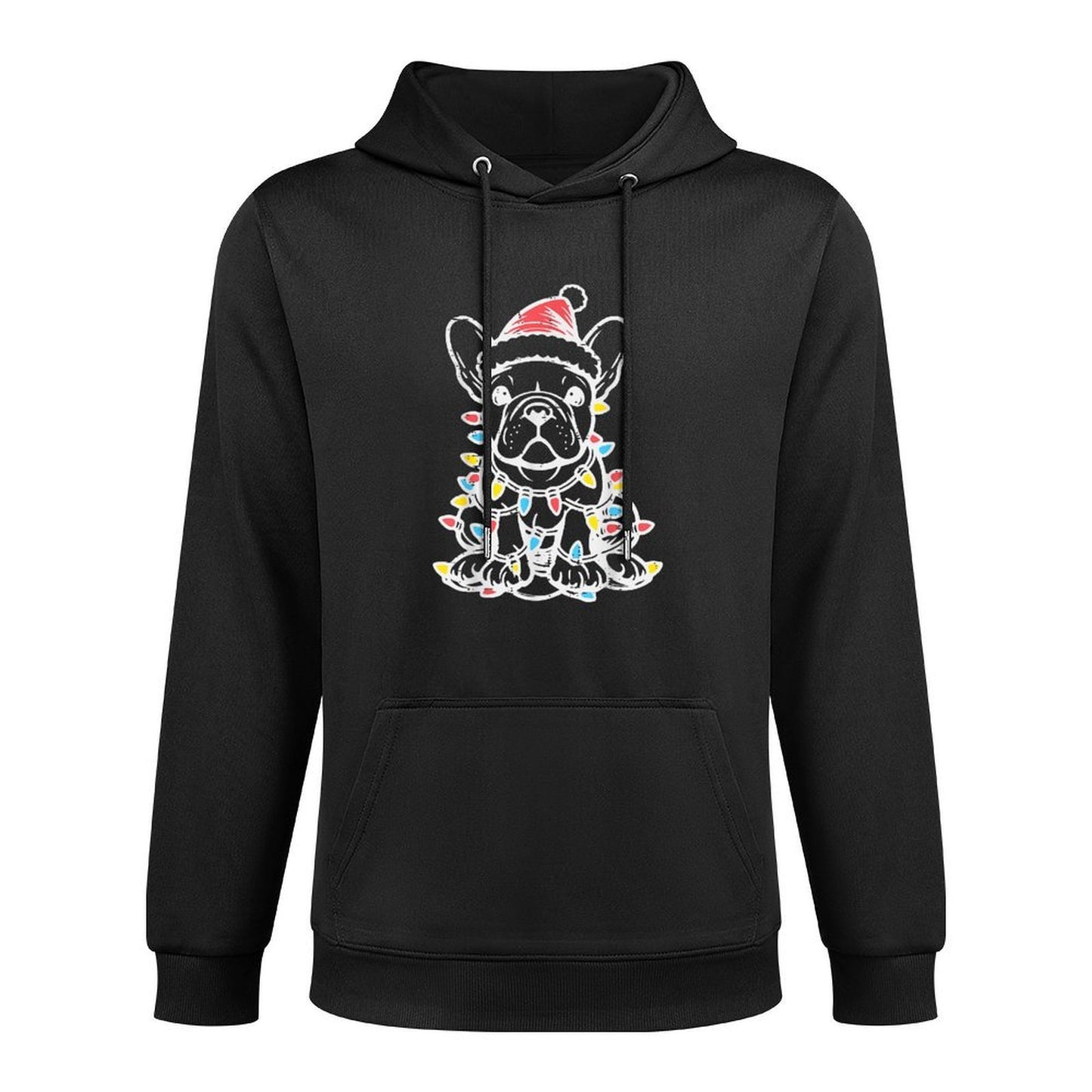 Christmas Dog French Bulldog Xmas Frenchie Men Women Kids Shrink-Resistant Hoodie