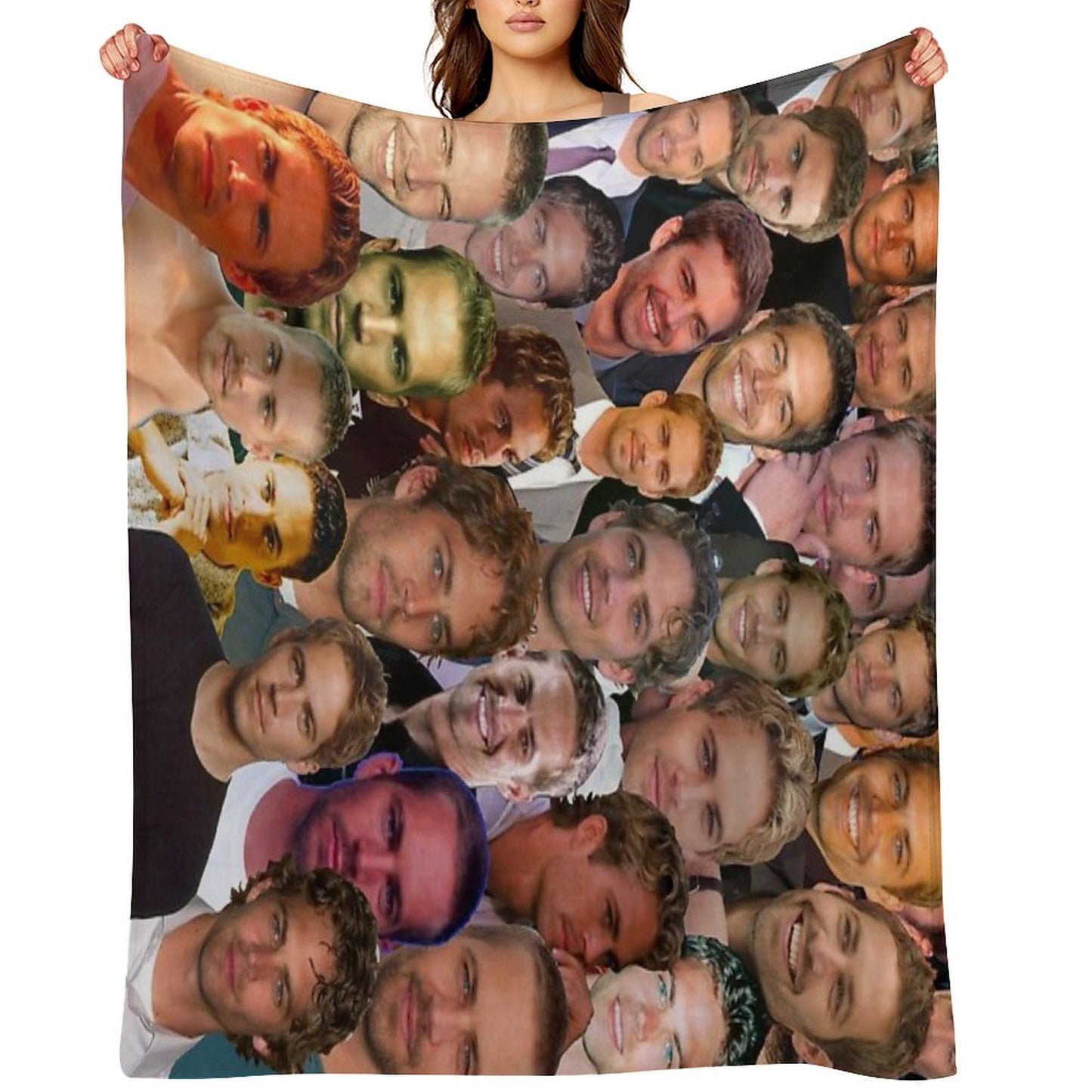 Paul Walker Photo Collage Throw Blanket