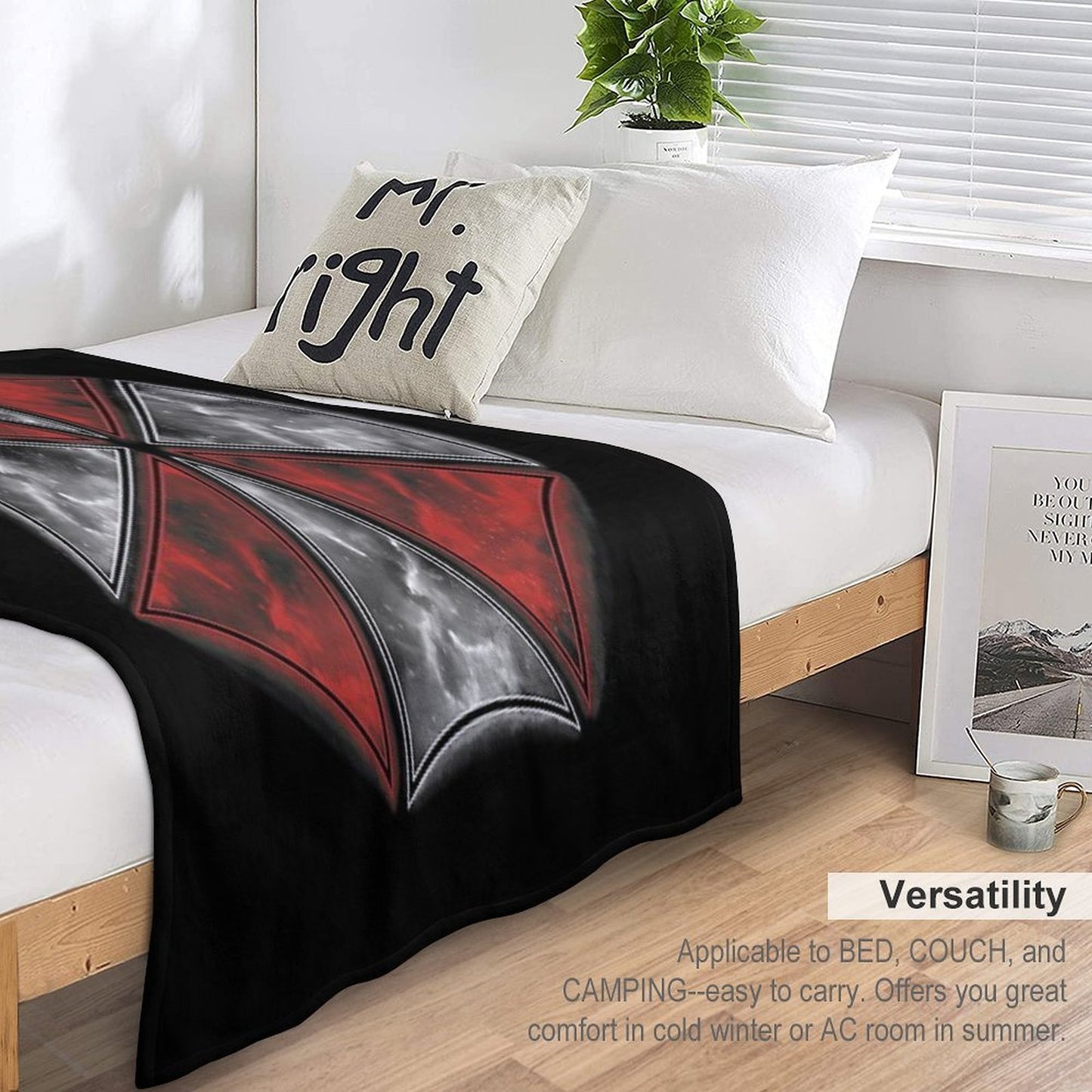Smoke Umbrella Throw Blanket
