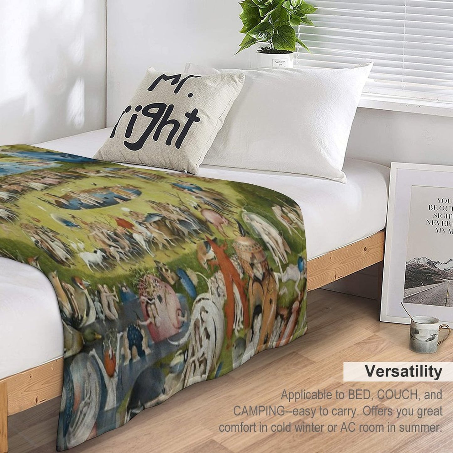The Garden of Earthly Delights - Hieronymus Bosch Throw Blanket