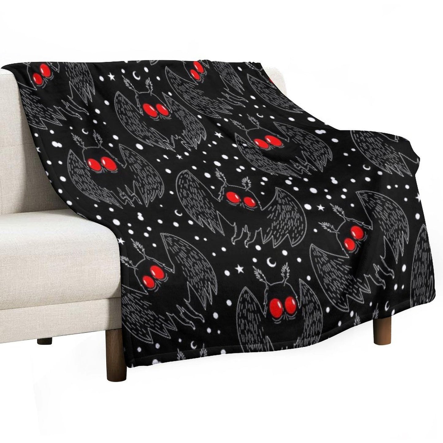 Mothman Night Throw Blanket