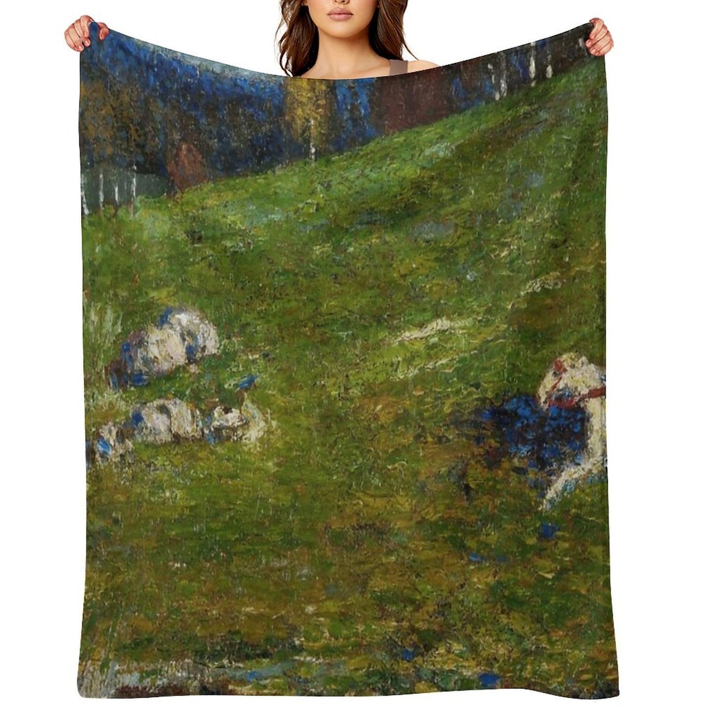 Wassily Kandinsky The Blue Rider Der Blaue Reiter Throw Blanket