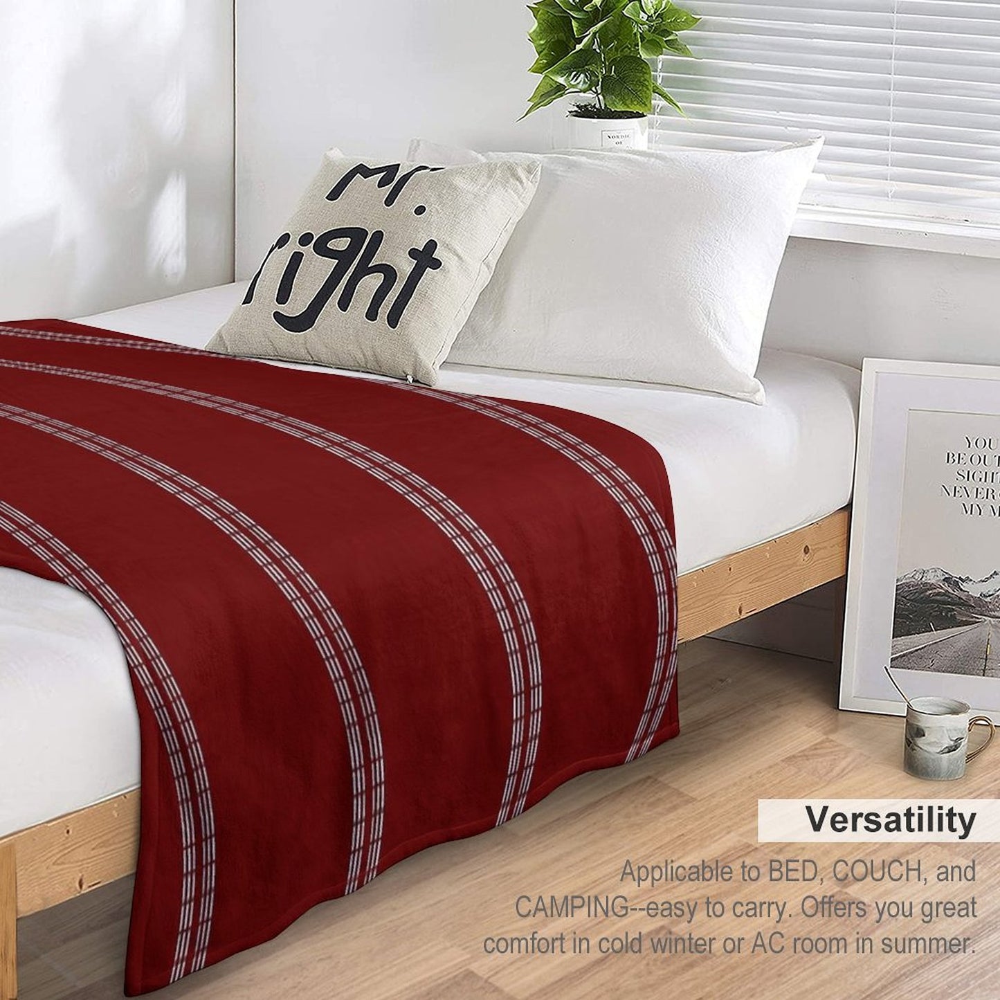 RED BALL CRICKET Throw Blanket