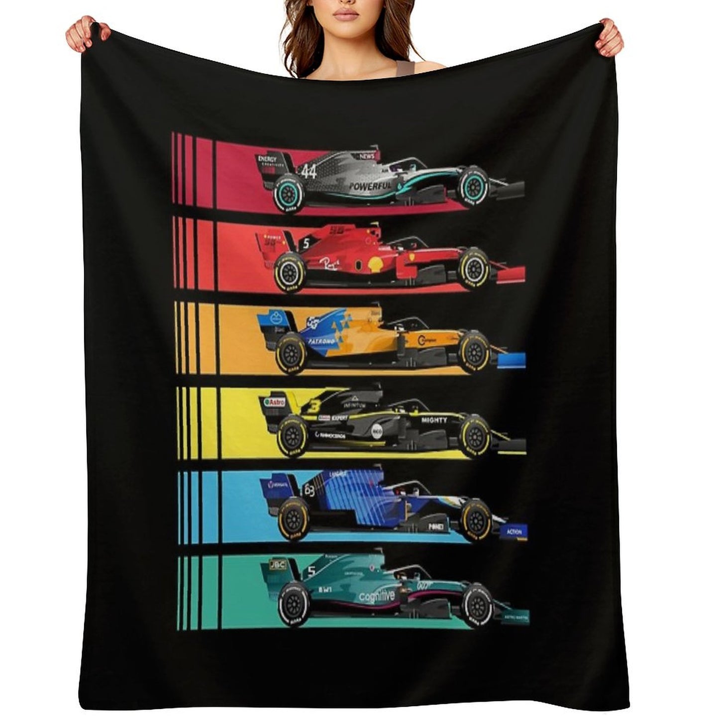 Formula Racing Cars 2023 Throw Blanket