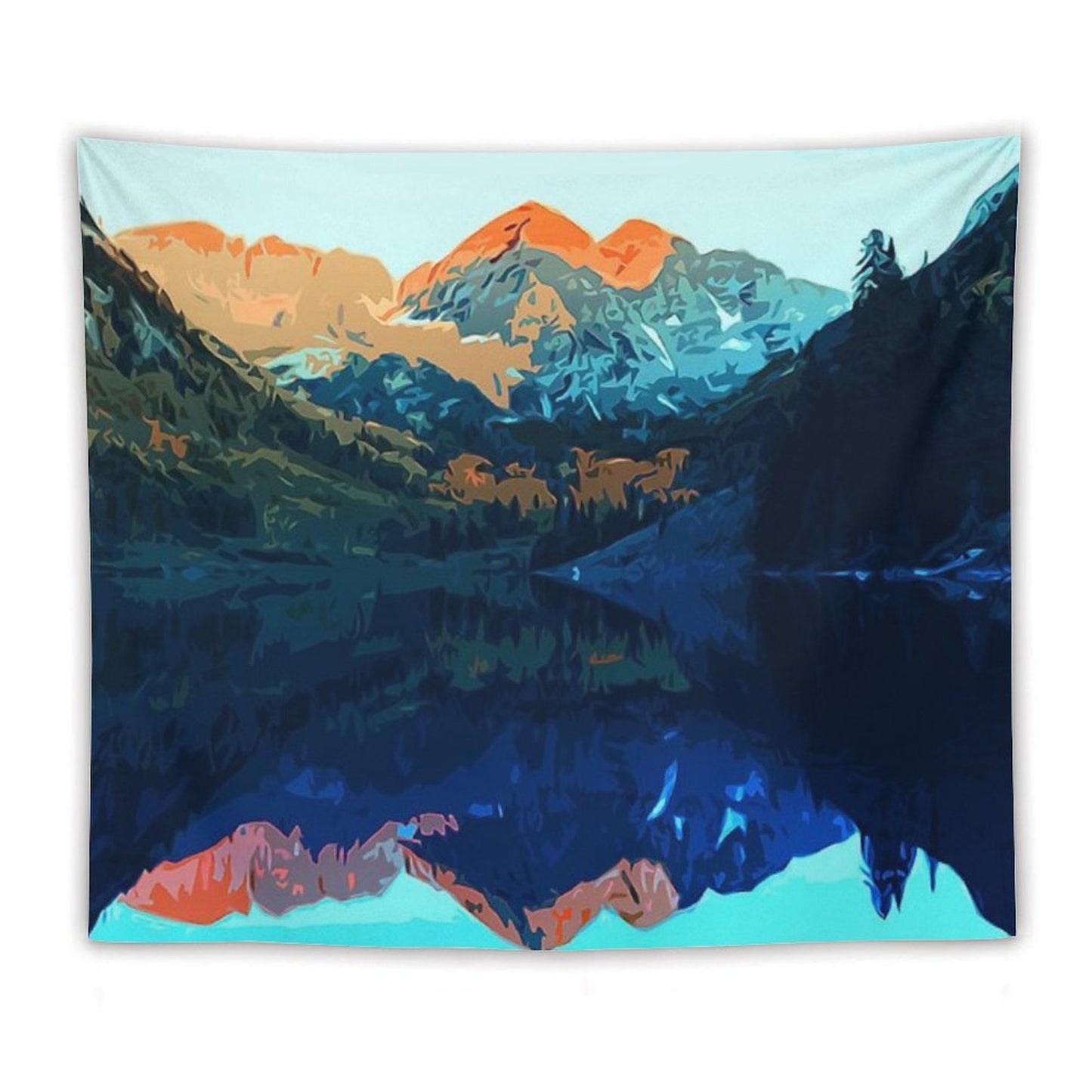 The Wonderful Maroon Bells - Landscapes of USA Tapestry