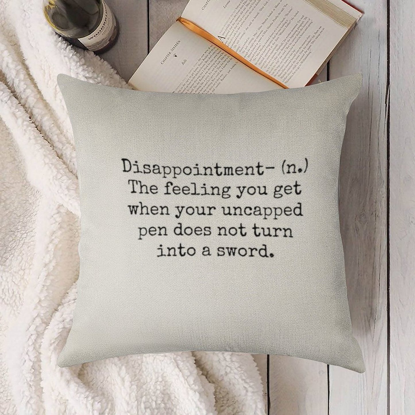 Percy Jackson Disappointment Linen Throw Pillow Cover