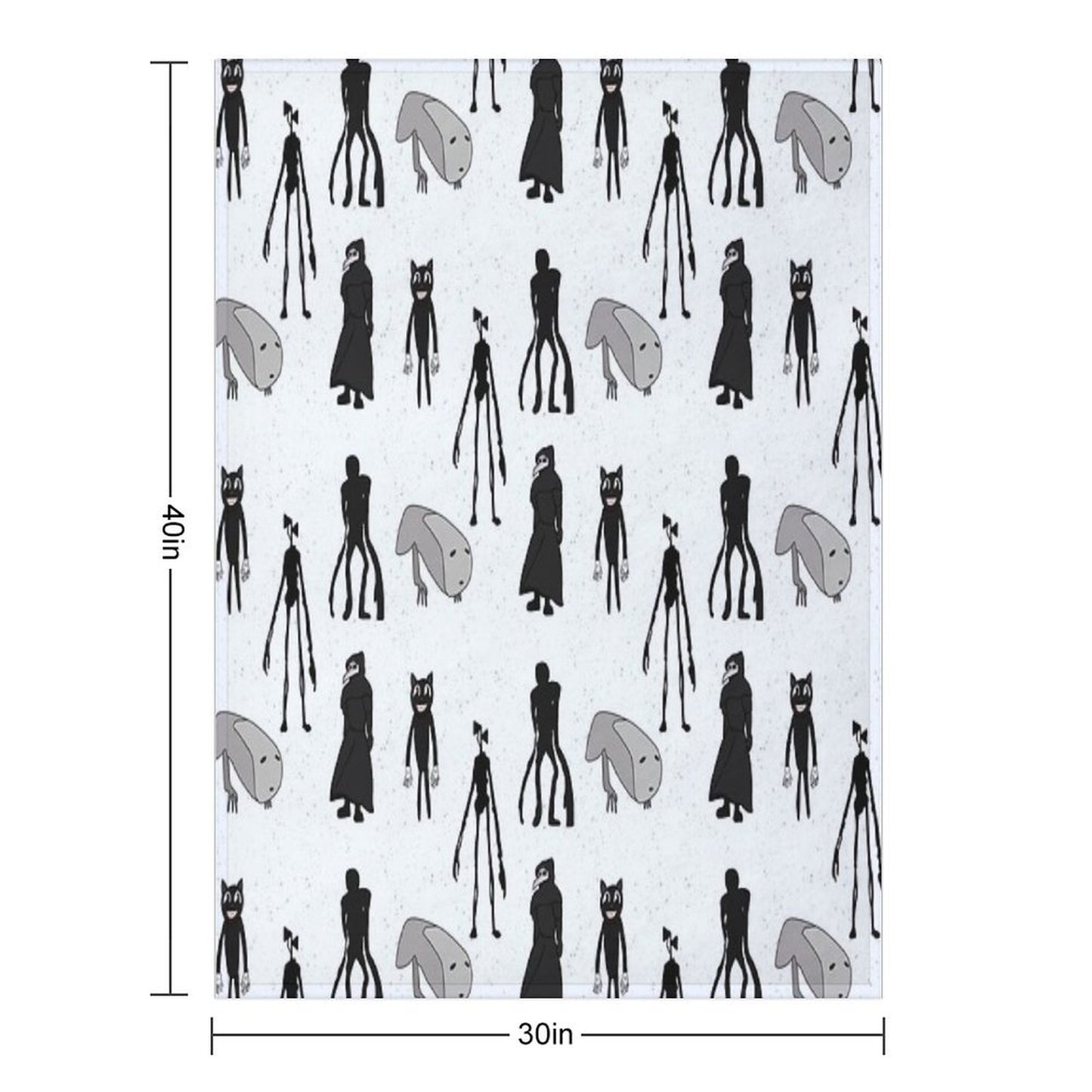 Siren Head, Breaking News, Witch Dr, Bridge Worm, Cartoon Cat Throw Blanket
