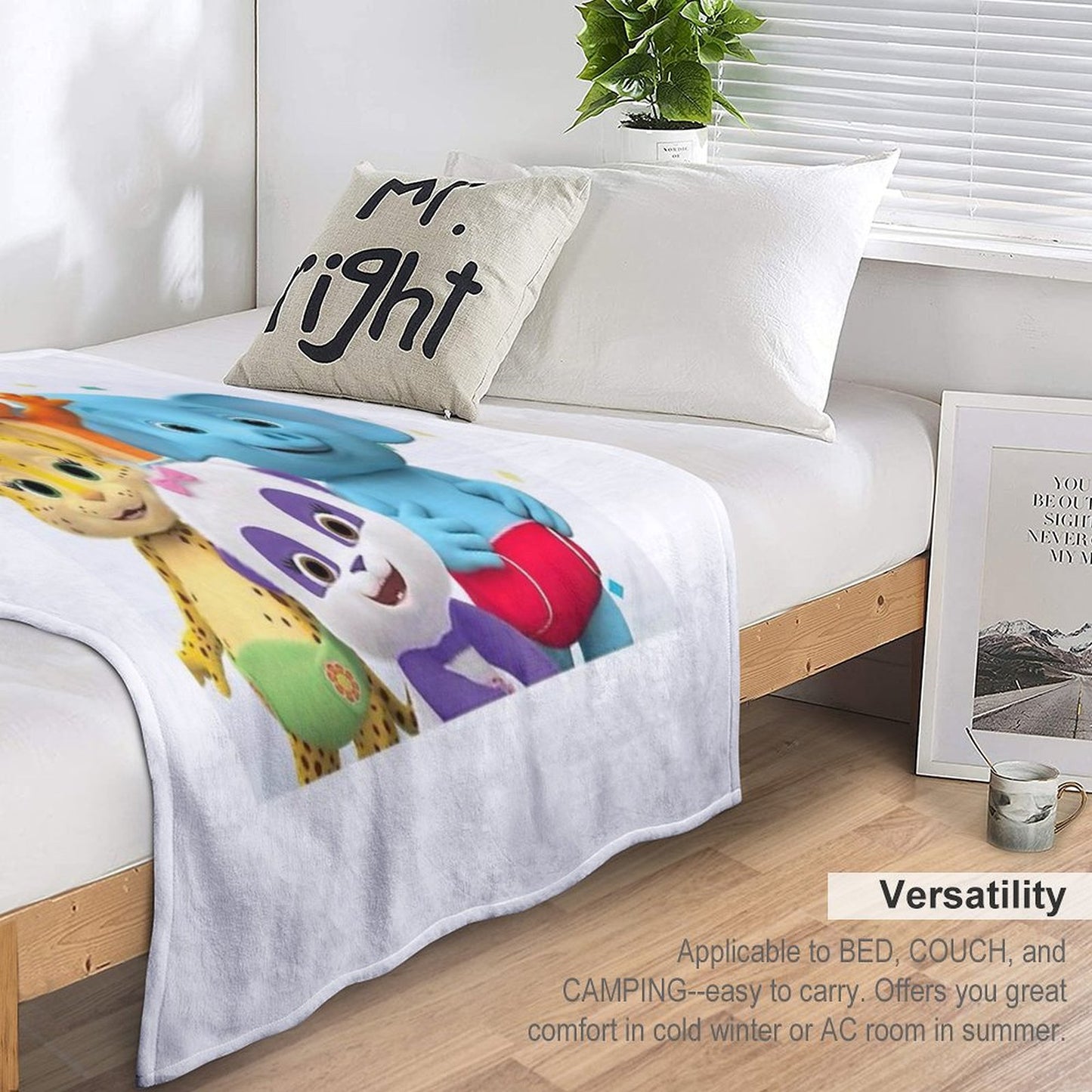 Word Party - Kids Tv Show Throw Blanket