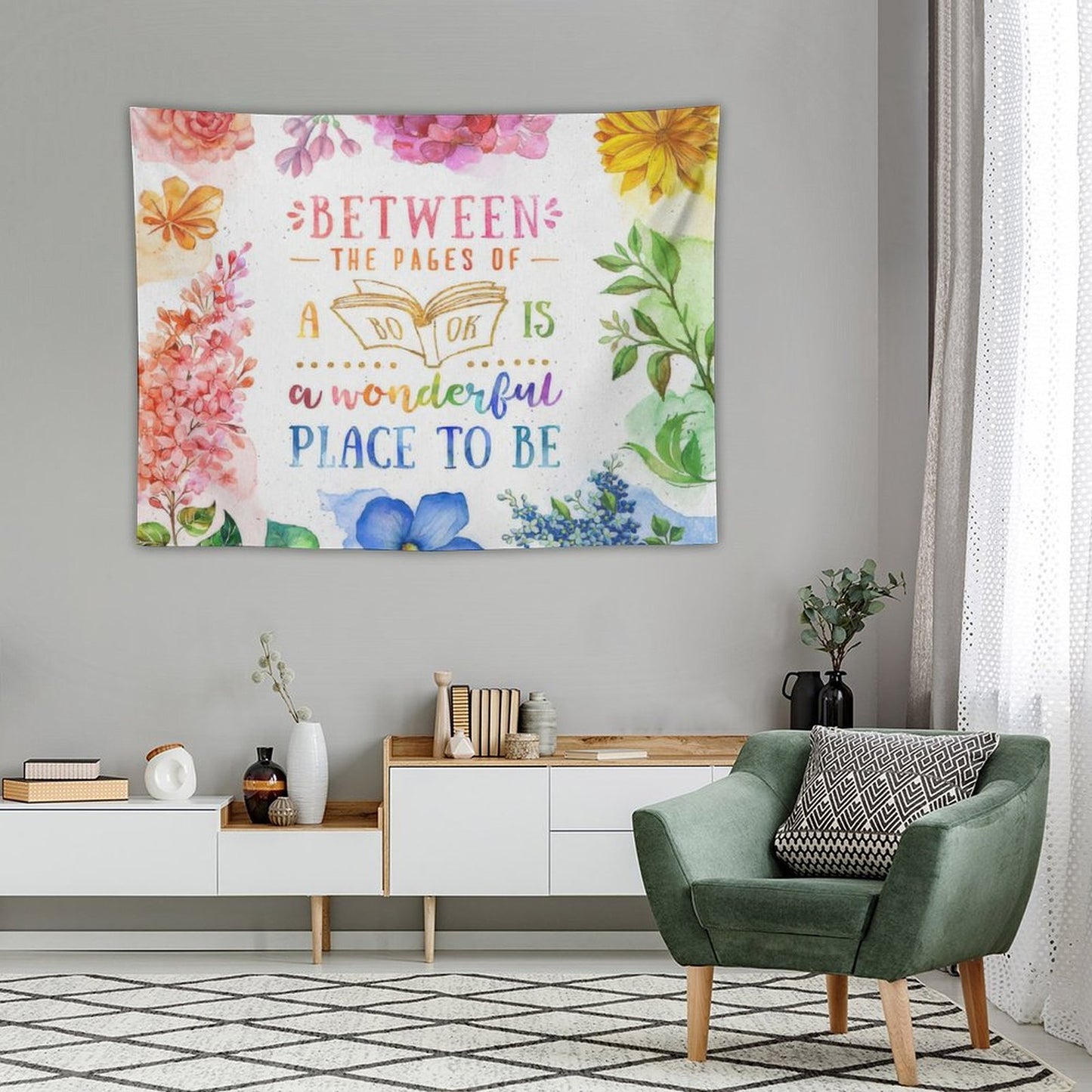 Between The Pages Tapestry