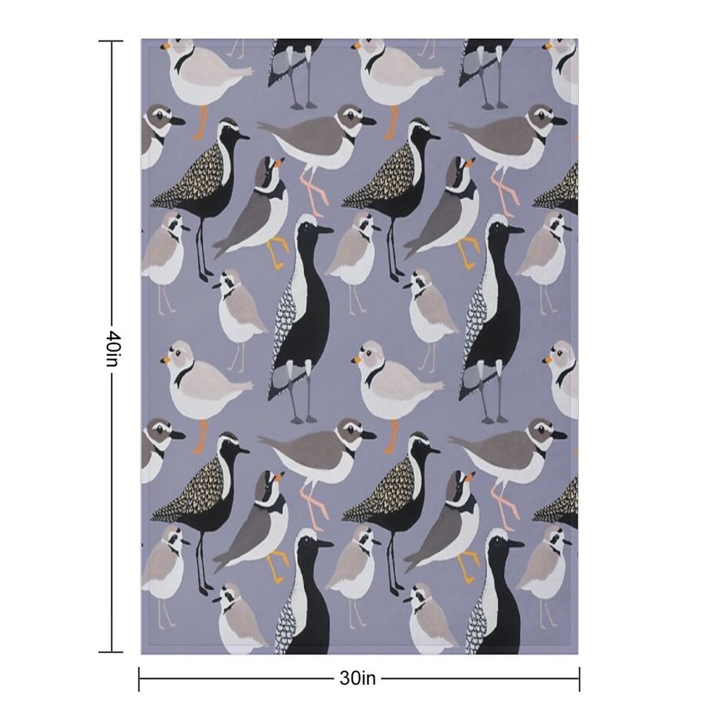 Plethora of Plovers Throw Blanket