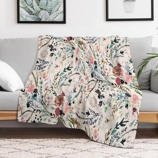 Fable Floral Throw Blanket