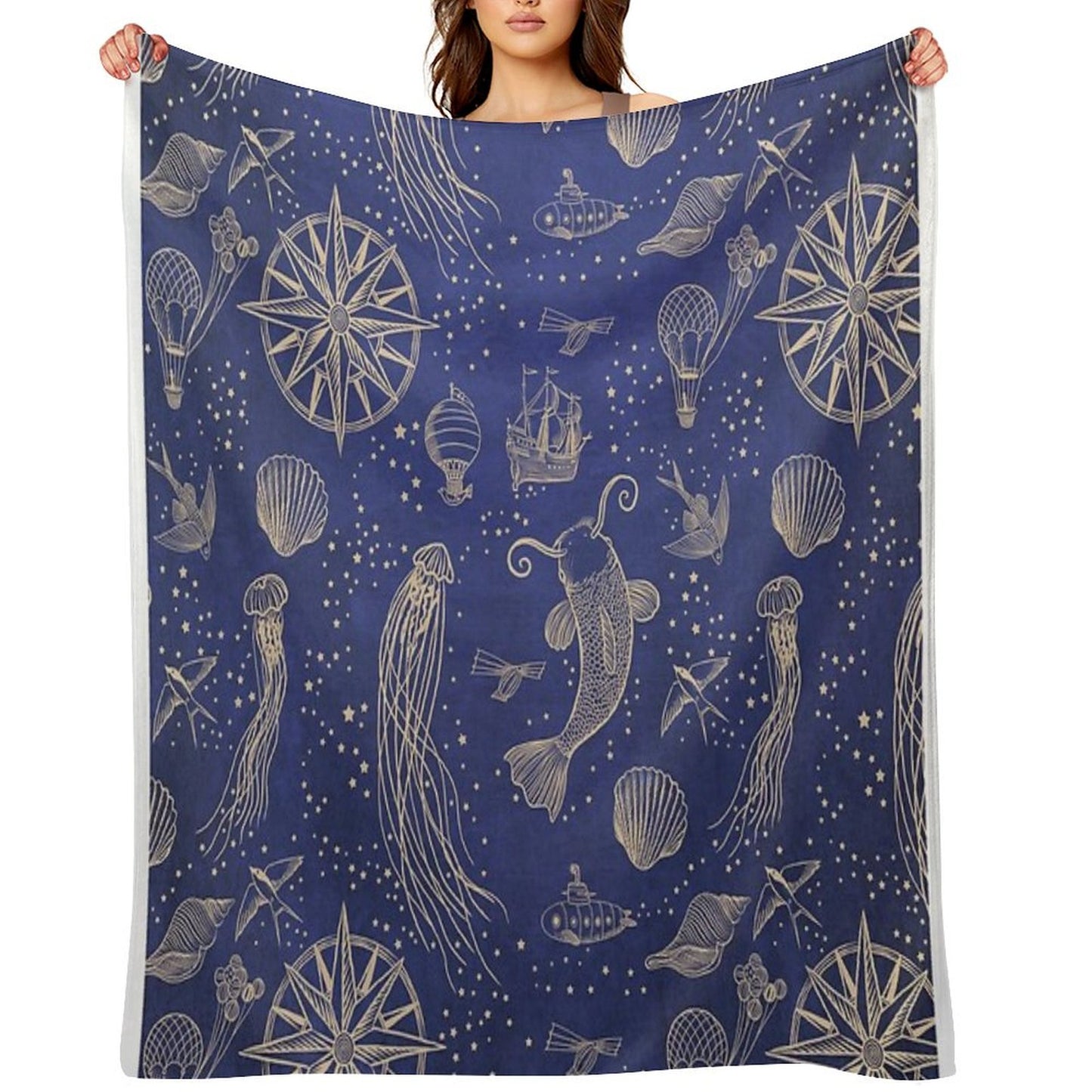 Ocean Meets Sky - Hardcase Throw Blanket