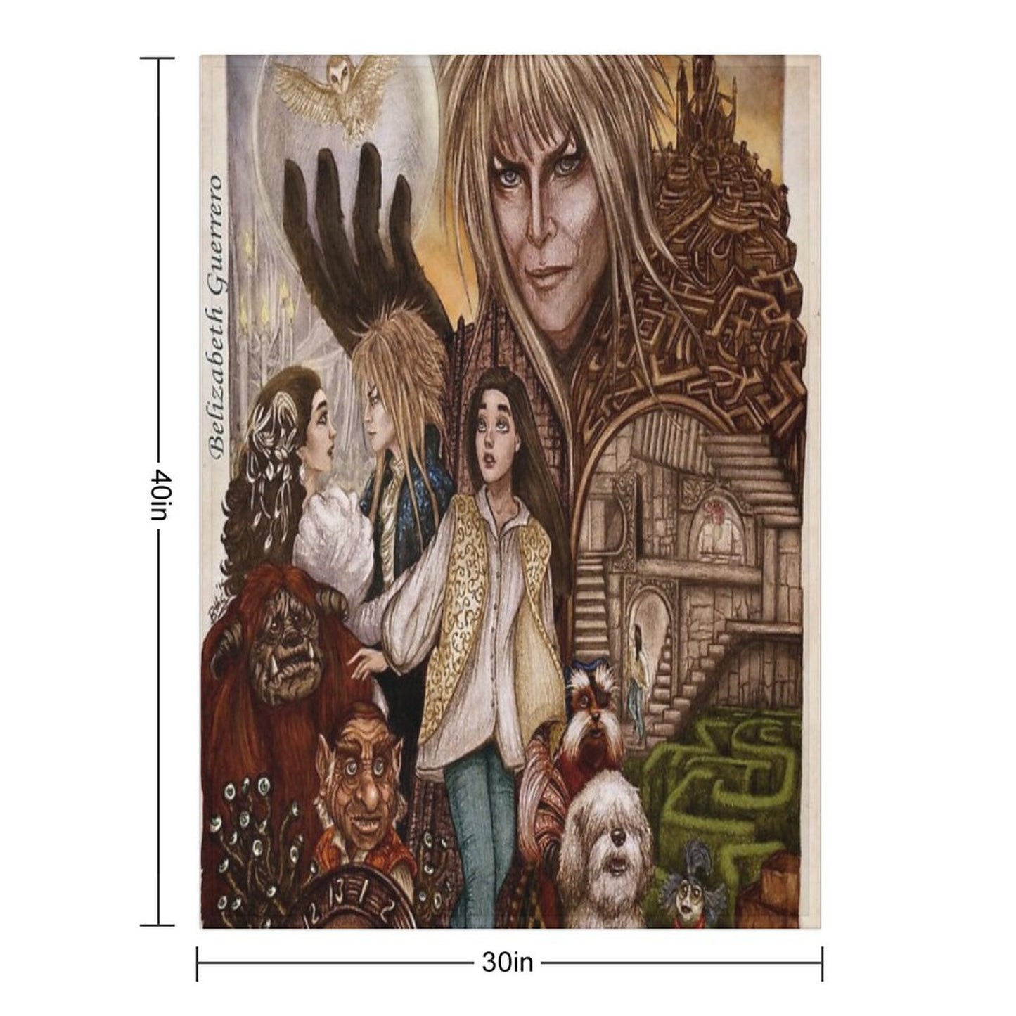Labyrinth Throw Blanket