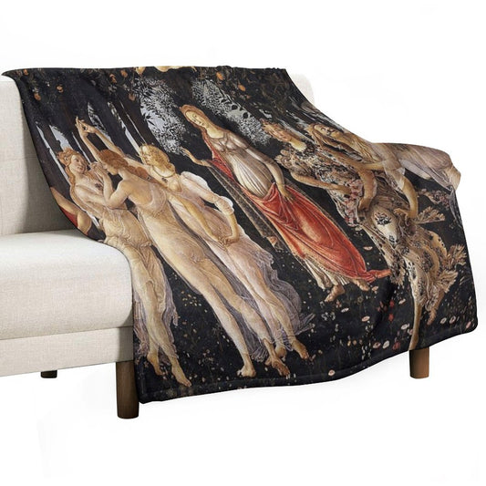 Sandro Botticelli - Primavera Throw Blanket