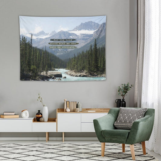 But The Lord Stood with Me, Canadian Rockies Tapestry