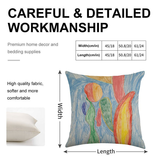 Leaf Leaf Mania Linen Throw Pillow Cover