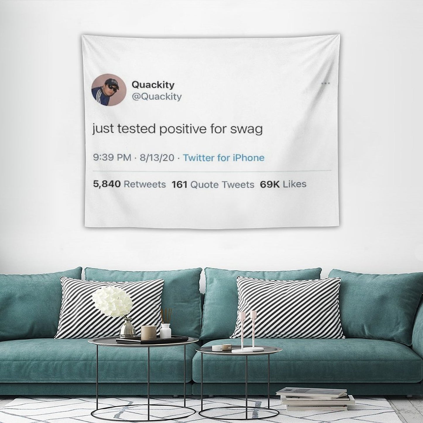 Quackity Tweet Tapestry