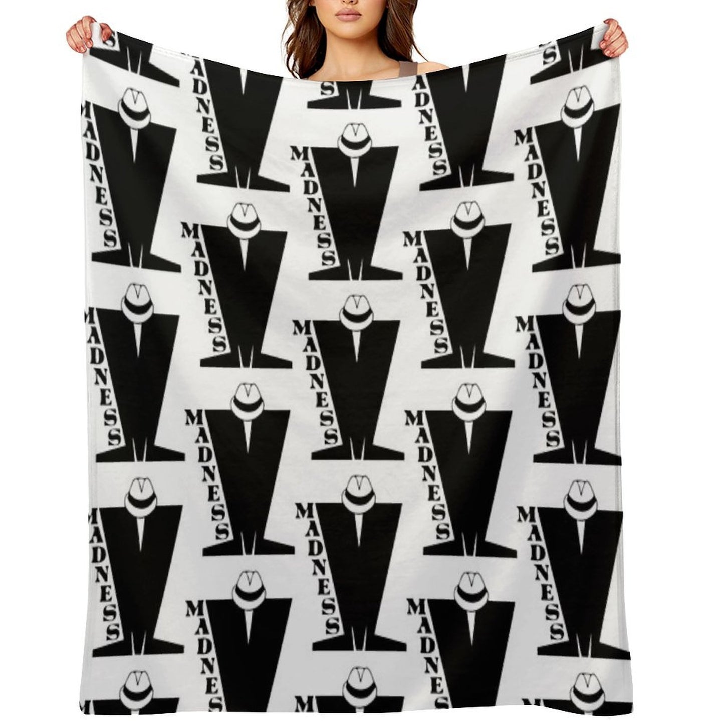 Hat The Madness Retro Band Gift for Fans Throw Blanket
