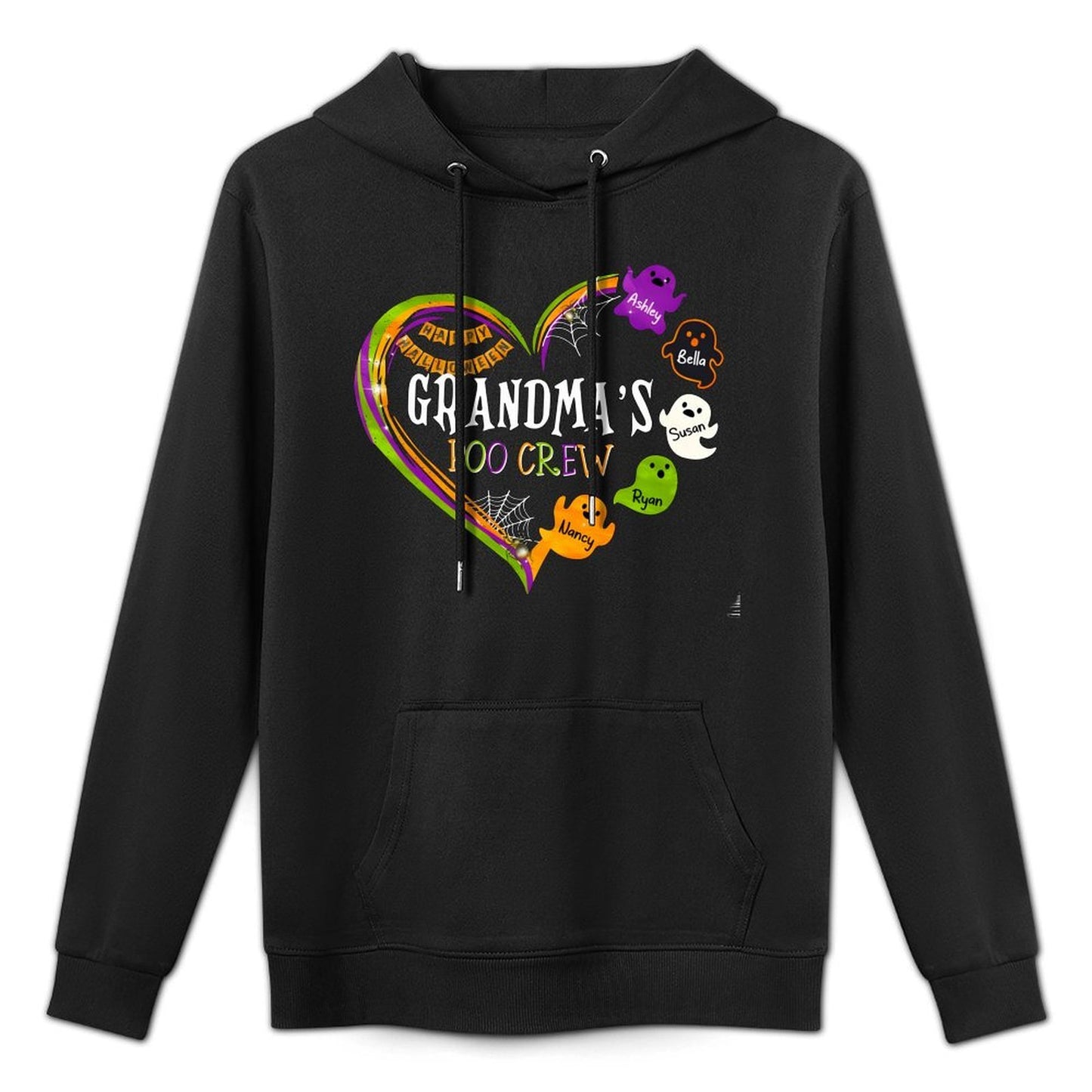 Grandma Halloween Grandma Boo Crew Spooky Grandma Customizable Surface Hoodie