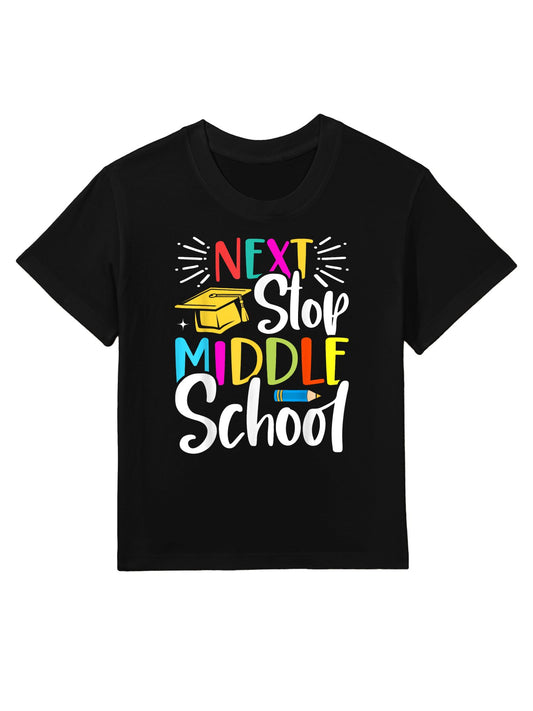 Next Stop Middle School Elementary School Funny Graduation Kids T-Shirt