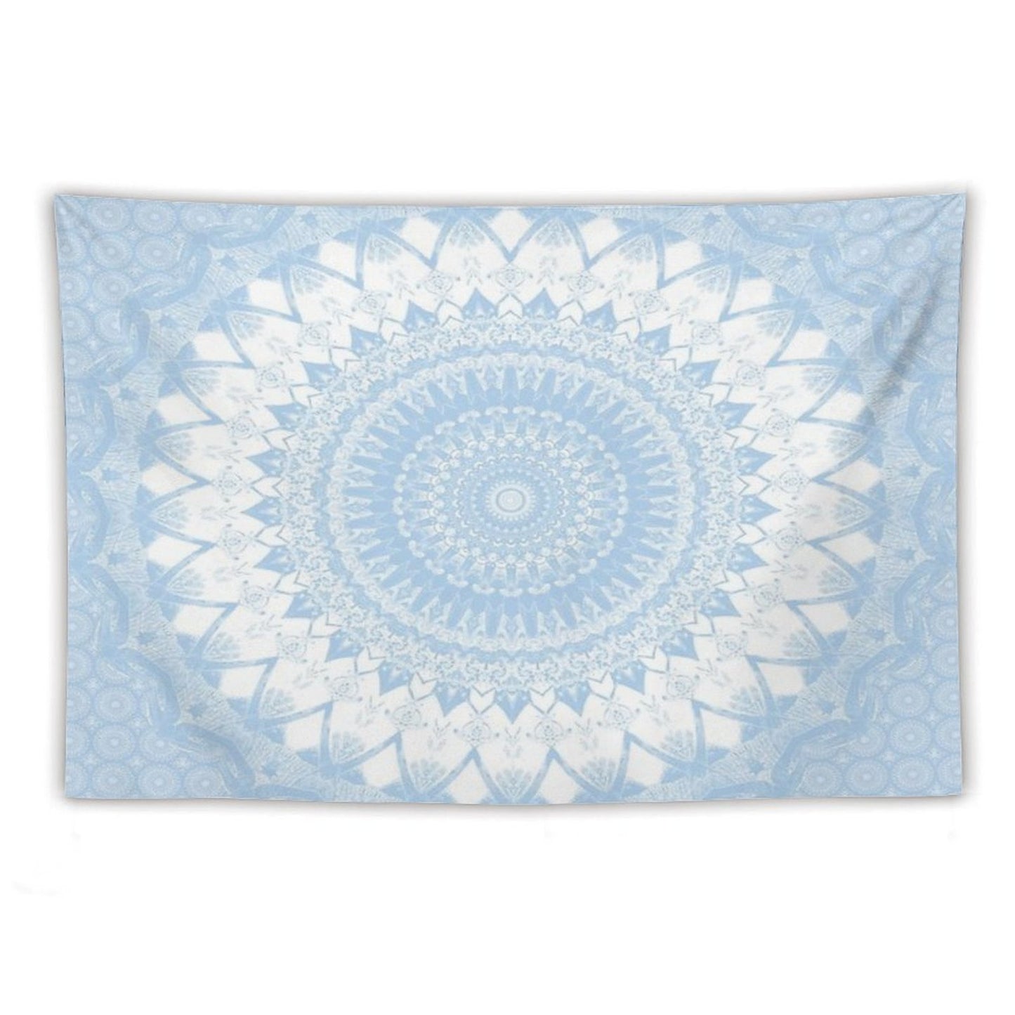 Baby Blue Boho Mandala Tapestry