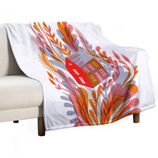 House Flower (Morning) Throw Blanket